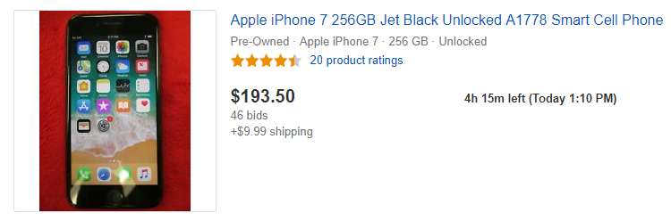 Cách đấu giá iphone qua ebay.com